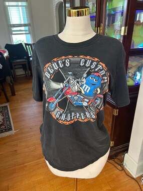 M&m biker shirt size large